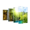 Bilder auf glas - Wasserfall Forrest Himmel - 150x100cm - Produktbild-Vorschau 1