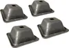 Palettenfüße aus Weichstahl, 127 mm x 127 mm x 54 mm hoch, Produktbild-Vorschau 1