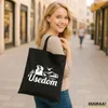 Huuraa Jutebeutel Usedom Strandmotiv 10 Liter Black Produktbild-Vorschau 2