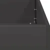 vidaXL Fioriera nera 100x100x80 cm in acciaio Anteprima dell’immagine prodotto 6