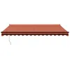 Maison Exclusive - Markise Einziehbar Orange und Braun 4x3 Produktbild-Vorschau 3