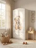 Armadio per bambini grande, bianco, con cassetti e asta Anteprima dell’immagine prodotto 1