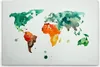 Leinwandbild Abstrakt 60 x 90 cm - Wandbild Weltkarte Bunt Produktbild-Vorschau 1