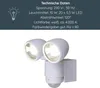 MeLiTec LED Außenstrahler mit Bewegungsmelder, 2 LED Spots, Produktbild-Vorschau 2