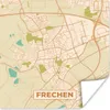 MuchoWow® Poster Frechen - Karte - Vintage - Stadtplan Produktbild-Vorschau 1