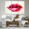 Bild auf Leinwand - Leinwandbild - Rote Lippen glänzend Produktbild-Vorschau 6
