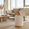 Relaxdays Hocker van fluweel, zitbankje met opbergruimte, Productafbeelding-voorbeeld 3