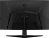 The back of a black MSI gaming monitor on a black background. Podgląd zdjęcia produktu