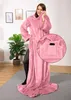 heimtexland ® Ärmeldecke TV Kuscheldecke mit Ärmeln Taschen Produktbild-Vorschau 2