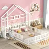 Hausbett aus Kiefernholz 140*200  cm – inkl. Nachttisch und Produktbild-Vorschau 1