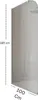 Paroi de douche italienne Clear - 100 x 195 cm - Chrome - Voir les images du produit 4