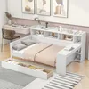 Wielofunkcyjna rozkładana sofa z biurkiem, szufladami i Podgląd zdjęcia produktu 1
