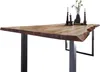 Esstisch Baumkante massiv Akazie natur 220 x 100 silber Produktbild-Vorschau 2