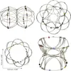 4D Mandala dekoratives Drahtgeflecht silber Set Produktbild-Vorschau 2