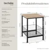 tectake® Beistelltisch Grimsby 40x40x55,5cm Produktbild-Vorschau 6