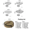 A collage of camping plates and a storage bag, with a packing list. Náhled obrázku produktu