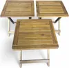 Akazienholz Gartenklapptisch Beistelltisch 46 cm Produktbild-Vorschau 4