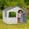 SNOWDRIFT Spielhaus aus Kunststoff, cremeweiß, 140x111x115 Produktbild-Vorschau 6