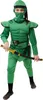 O5519-140 grün Kinder Junge Mädchen Ninja Schwertkämpfer Produktbild-Vorschau 1