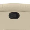vidaXL Poltrona relax in tessuto crema Anteprima dell’immagine prodotto 10