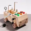MONTESSORI Sensory Wooden manipulative LED car board Voir les images du produit 7