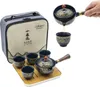 Čínská čajová sada Gongfu, porcelán, přenosná sada konvic s Náhled obrázku produktu 1