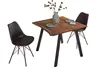 Esstisch Baumkante massiv Akazie Nussbaum 90 x 90 schwarz Produktbild-Vorschau 5