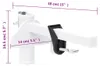 vidaXL Sonnenschirmhalter für Balkon Weiß 38 mm Stahl Produktbild-Vorschau 4