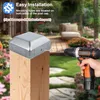 Post Caps voor Houten Palen 8 x 8 cm - Set van 10 met Productafbeelding-voorbeeld 3