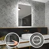 Badspiegel mit LED Beleuchtung und Touch-Schalter - Dubai - Produktbild-Vorschau 1