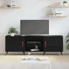 vidaXL Meubles TV, 150 x 30 x 50 cm, noir, imitation chêne, Voir les images du produit 4