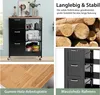Chariot de cuisine COSTWAY avec plateau, étagères et 3 Voir les images du produit 4