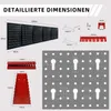 CCLIFE Werkzeugwand Lochwand Inkl.66-Teiligem Produktbild-Vorschau 3
