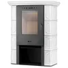 Kachelofen ELDUR Elfenbein 6kW – freistehend, Keramik, ECO Produktbild-Vorschau 1