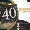 16 tovaglioli 40 Sparkling Celebrations argento e oro - 40° Anteprima dell’immagine prodotto 6