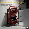 Roxlin Getränkekistenregal 2 Kisten mit Ablage auf Rollen – Produktbild-Vorschau 2