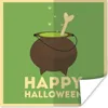 MuchoWow® Poster Happy Halloween" mit einem Hexenkessel und Produktbild-Vorschau 1