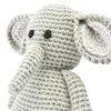 Handgestrickter Elefant gehäkelt aus Baumwolle Spielzeug 15 Produktbild-Vorschau 4
