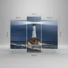 Bild auf Leinwand - Leinwandbild - Leuchtturm Meer - Produktbild-Vorschau 3