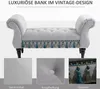 HOMCOM Sitzbank Polsterbank, Samtoptik, Luxus Bettbank mit Produktbild-Vorschau 5