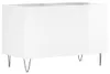 vidaXL Plattenschrank Hochglanz-Weiß 74,5x38x48 cm Produktbild-Vorschau 1
