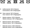 Care instructions and material composition in multiple languages. Produktbild-Vorschau