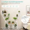 COSTWAY Support pour plantes 5 marches en forme de cœur Voir les images du produit 3