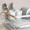 Biely stojatý odkapávač na drez, riad, príbory, kov Náhľad obrázku produktu 4