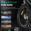 HITWAY E Bike Damen Herren 27,5 Zoll Elektrofahrräder Produktbild-Vorschau 4