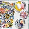 Set di adesivi calcistici, 50 pezzi, colorati, fai da te Anteprima dell’immagine prodotto 8