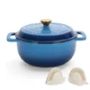 FCH Gusseisen Topf 26cm - 5QT-4.6L Emaille Bräter mit Produktbild-Vorschau 3