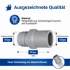 Ablaufschlauch Endstück 22mmØ Abflussadapter + 2x Schellen Produktbild-Vorschau 2