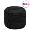 vidaXL Corde de bateau noir 8 mm 100 m polypropylène Voir les images du produit 6