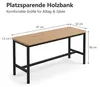 Sitzbank Agata | 97 x 32 cm | Bank Holz-Optik Eiche | Produktbild-Vorschau 2